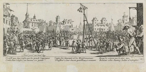 Die Folter des Flaschenzugs, Les miseres et les mal-heures de la guerre, pl. 10